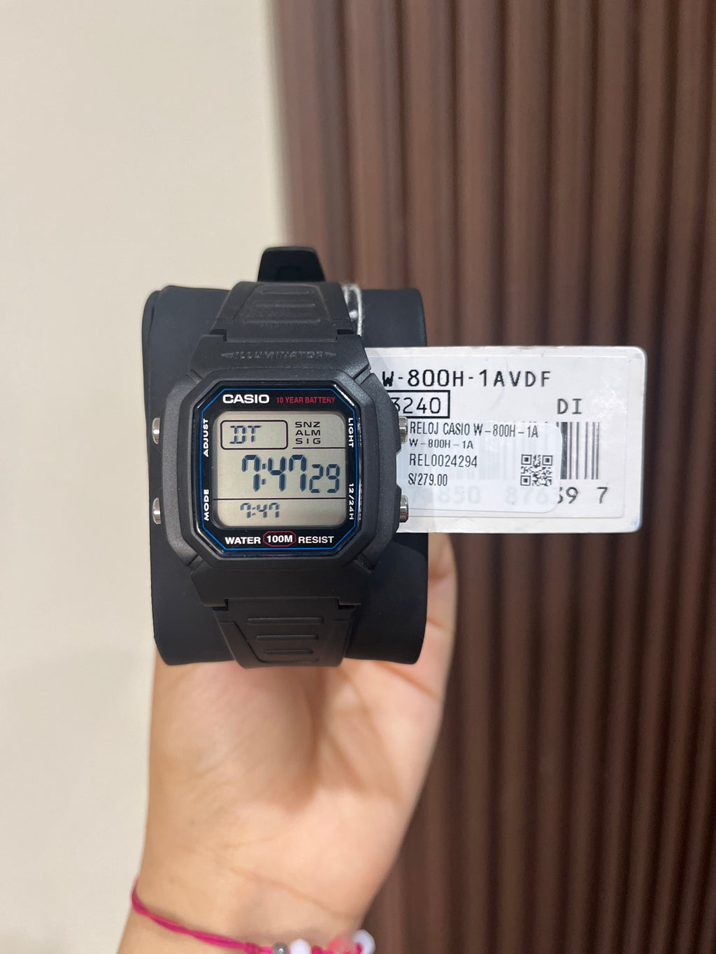 CASIO HOMBRE W-800H-1AVDF