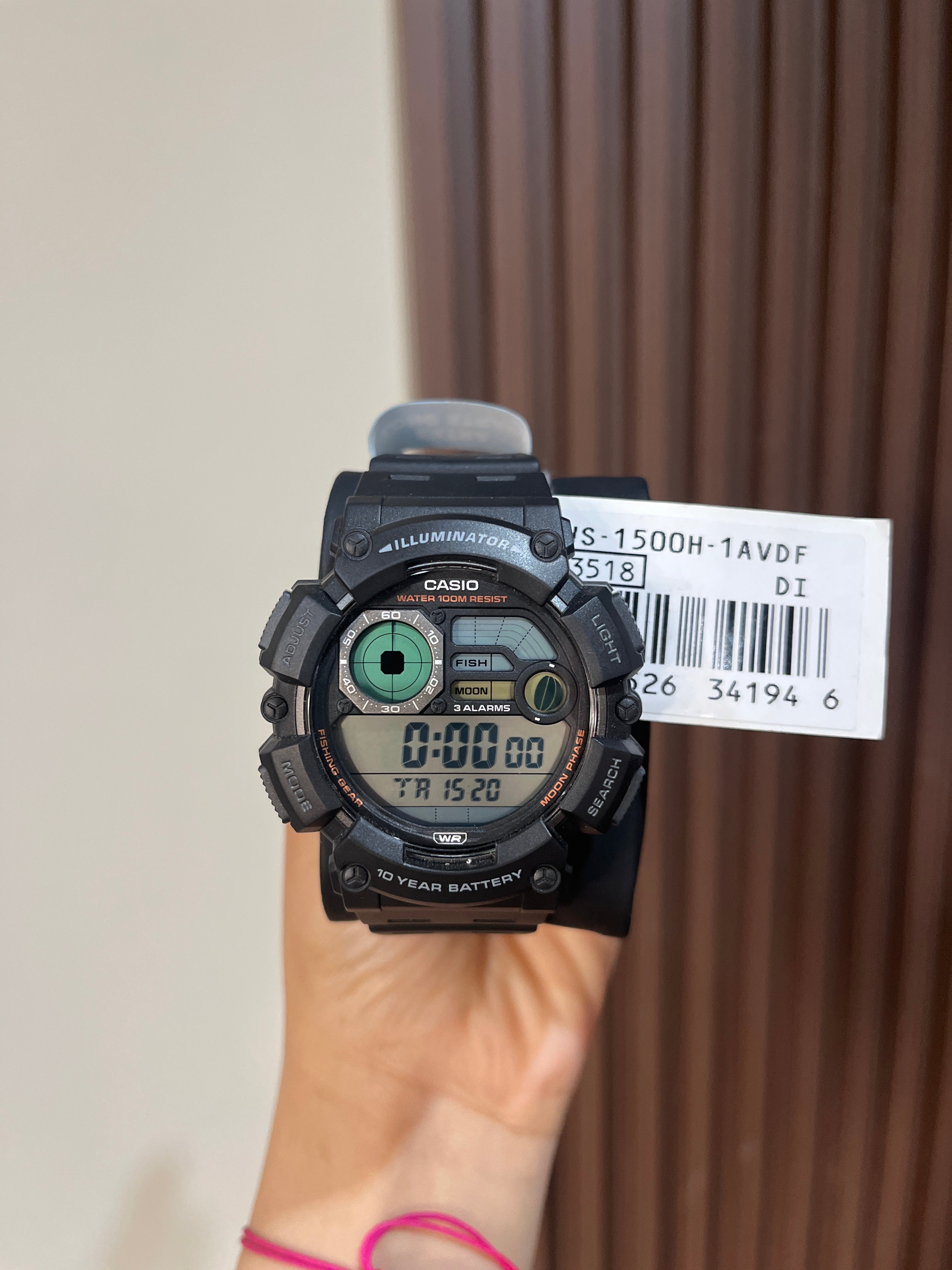 CASIO HOMBRE WS-1500H-1A