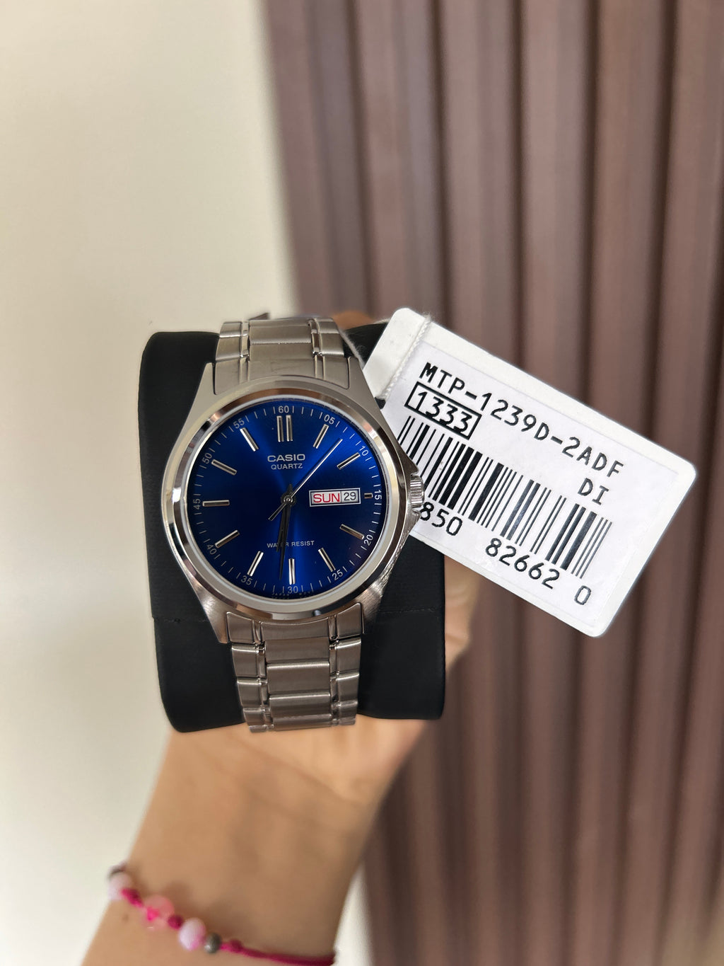 RELOJ CASIO HOMBRE 
MTP-1239D AZUL