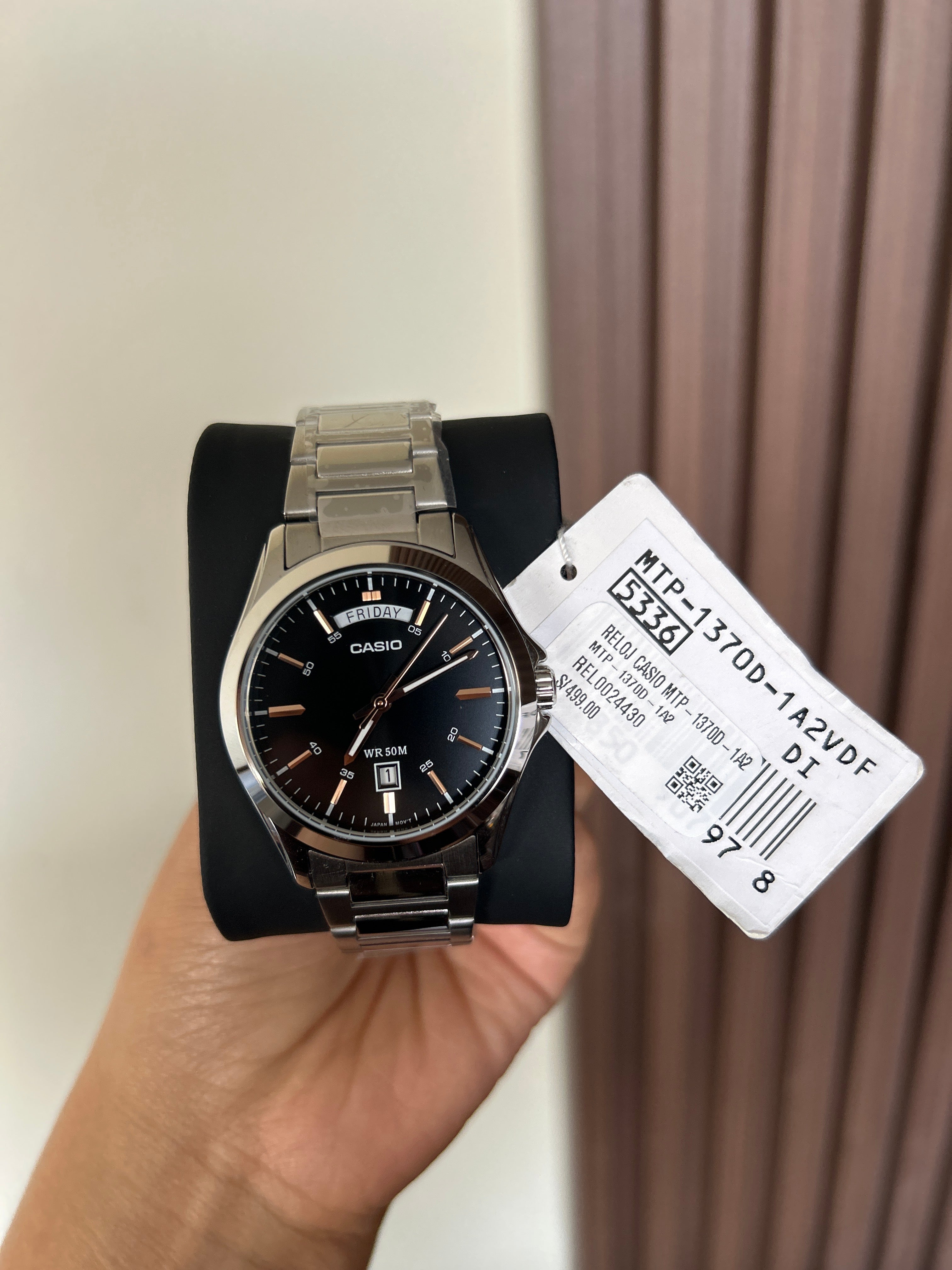 RELOJ CASIO HOMBRE 
MTP-1370D