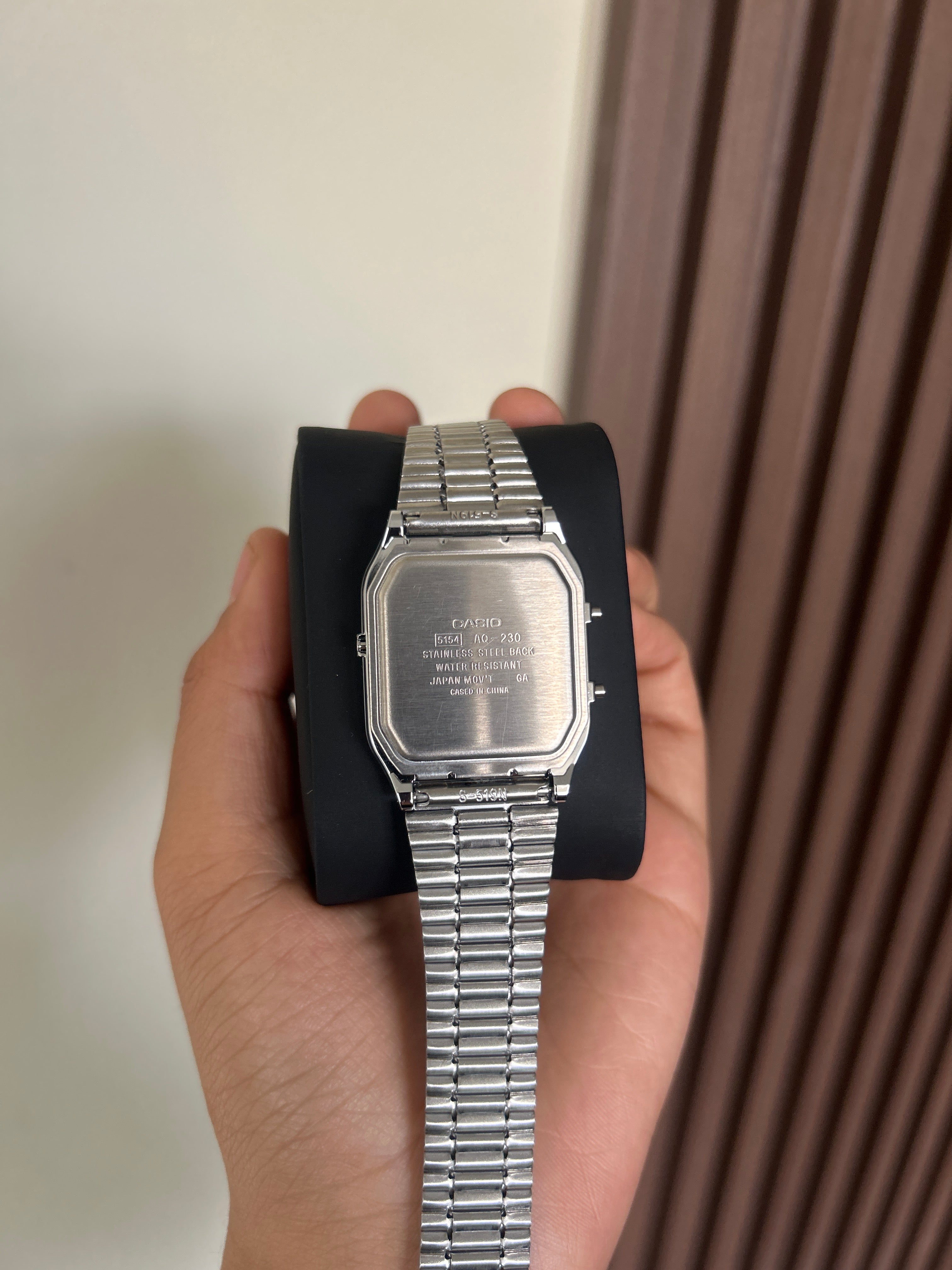 Casio Analógico digital AQ-230 naranja