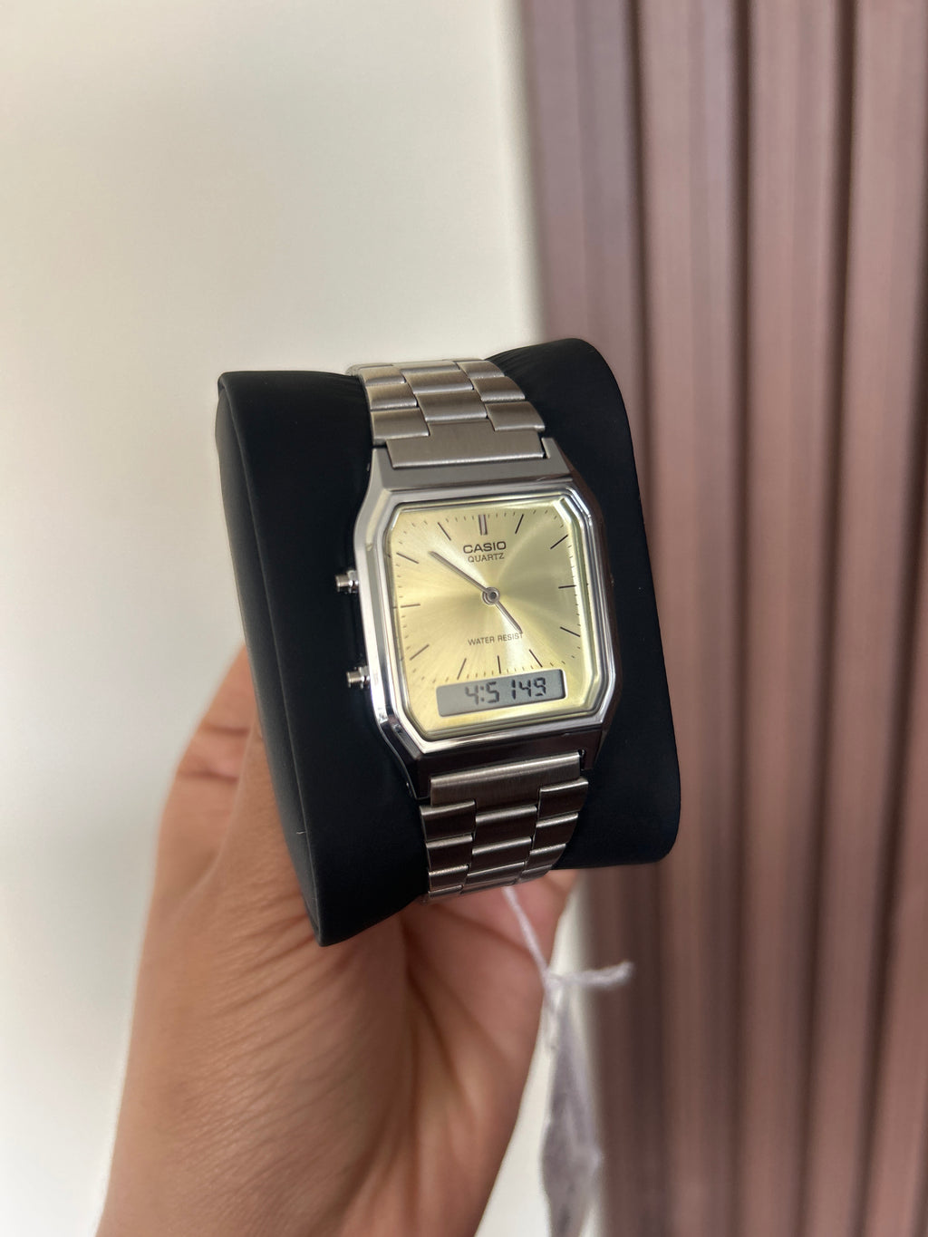 Casio analógico digital AQ-230 amarillo