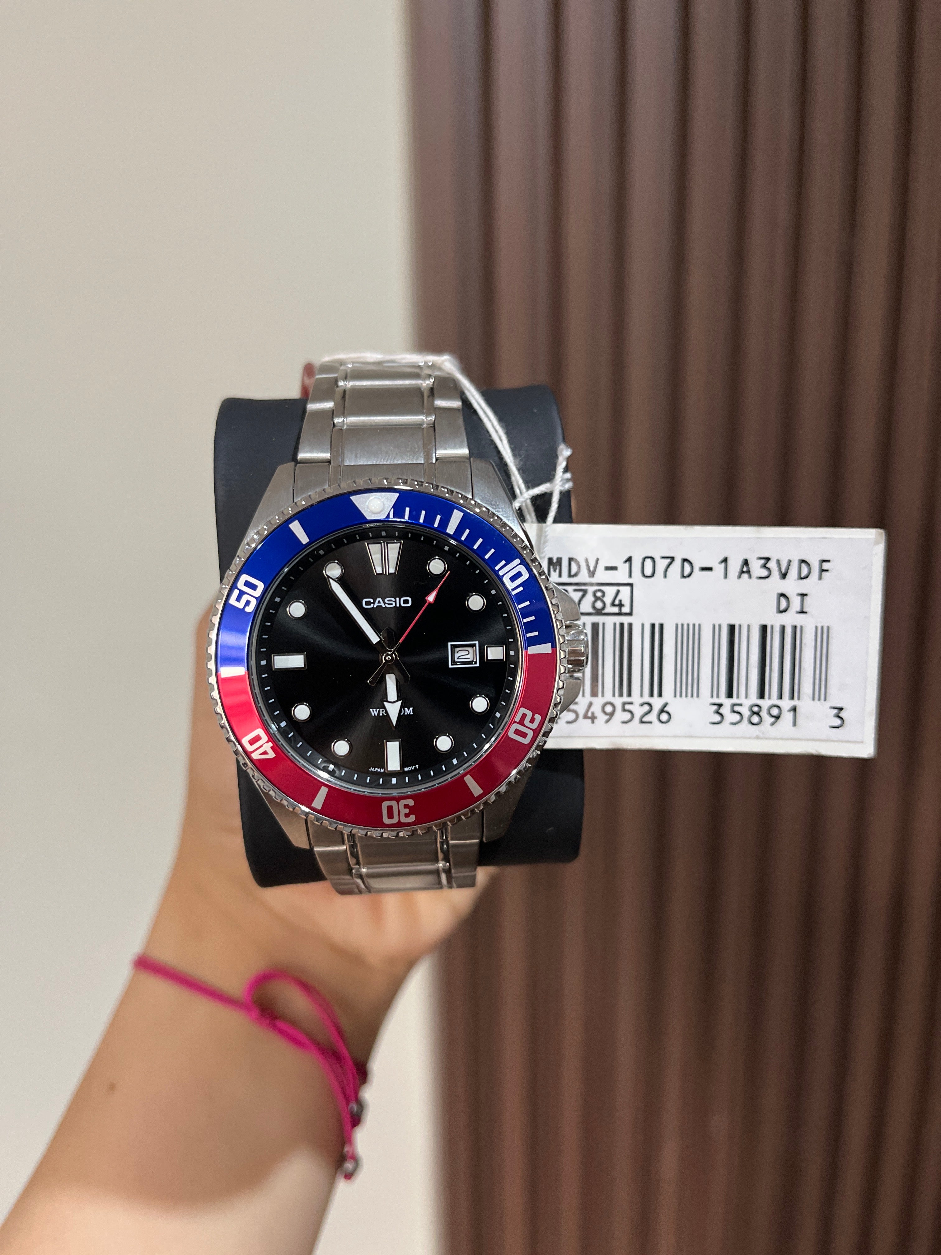 CASIO HOMBRE MTP-107D-1A