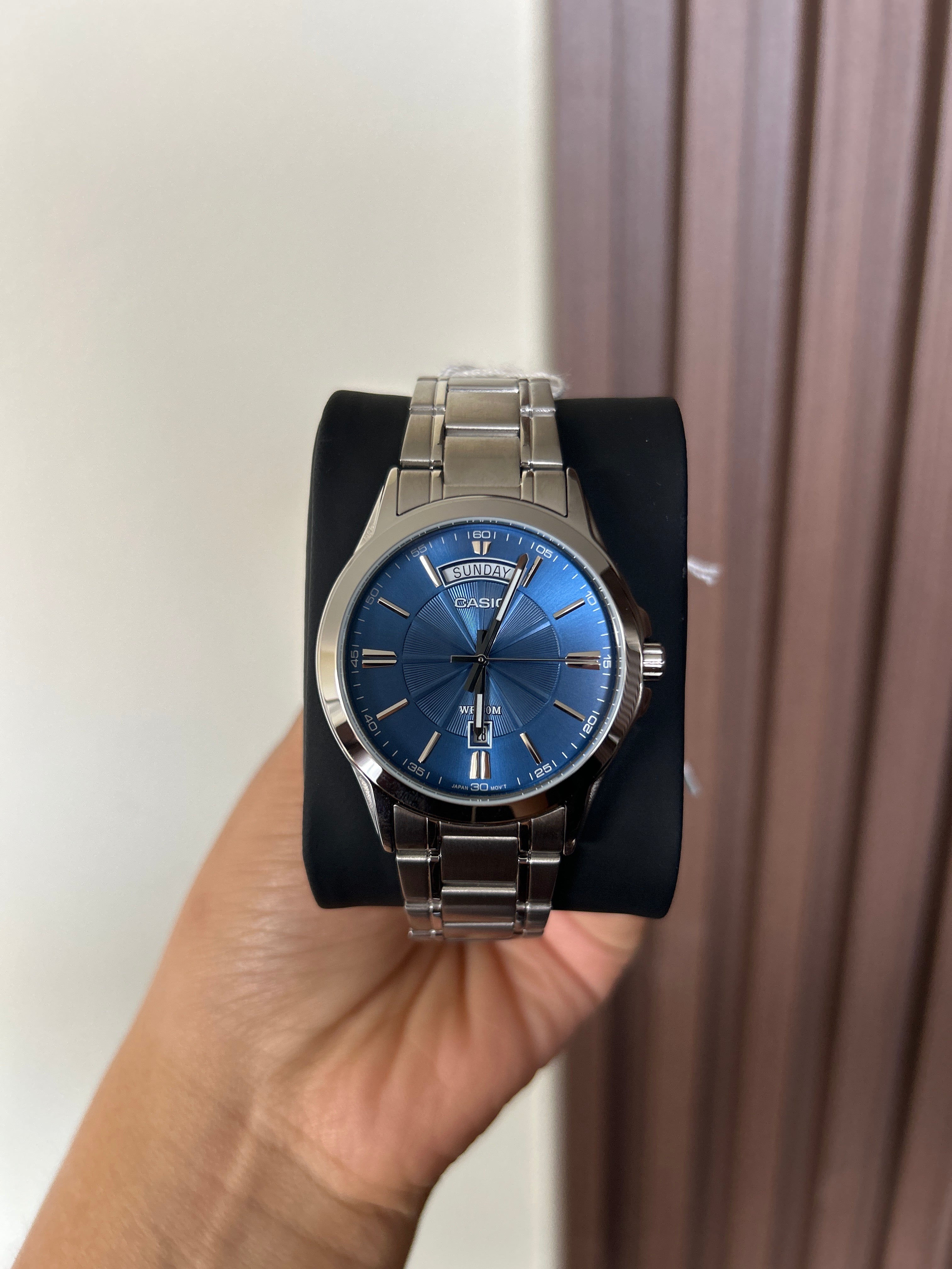 RELOJ CASIO HOMBRE 
MTP-1381D azul