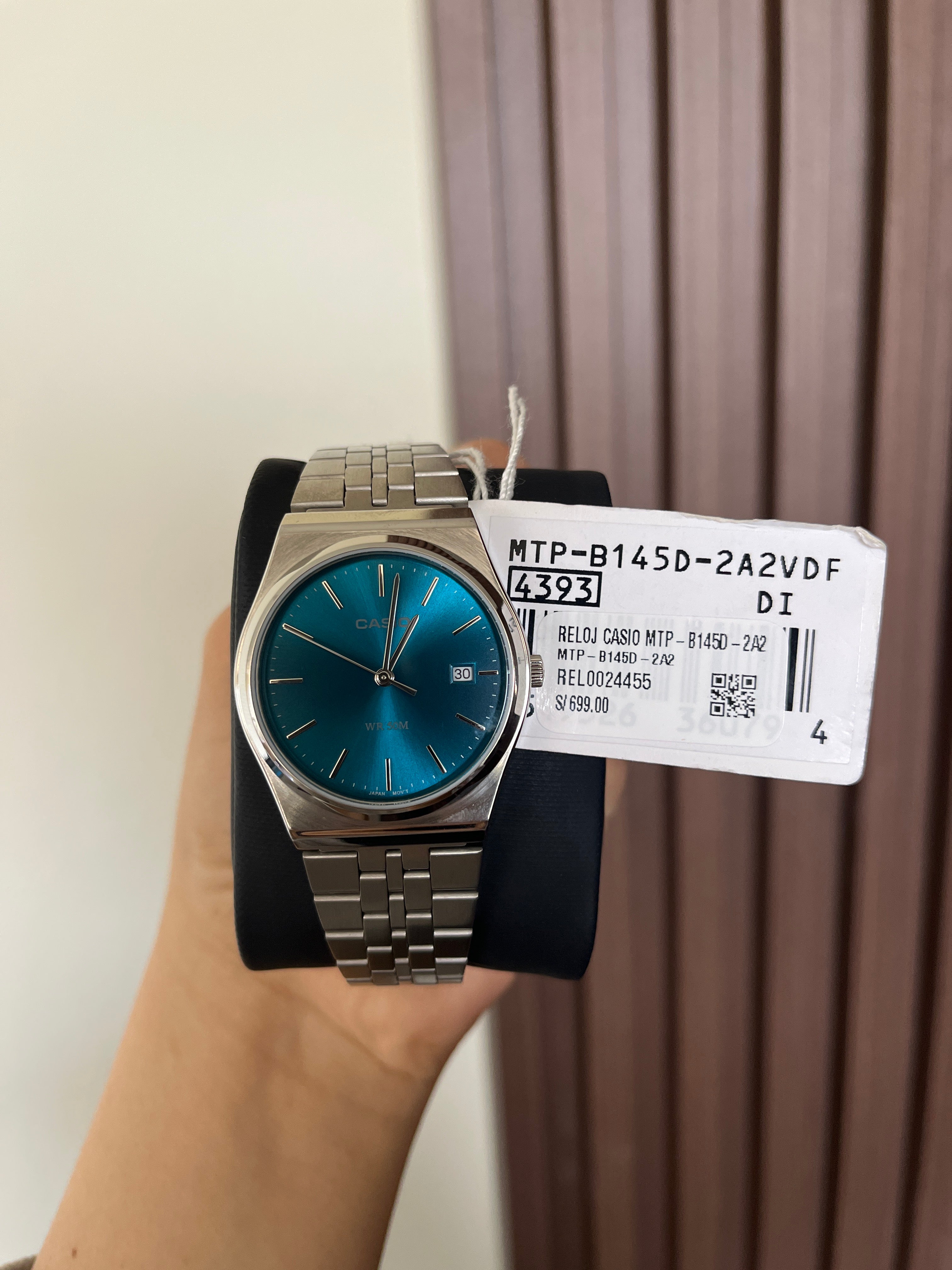 RELOJ CASIO HOMBRE 
MTP-B145D
