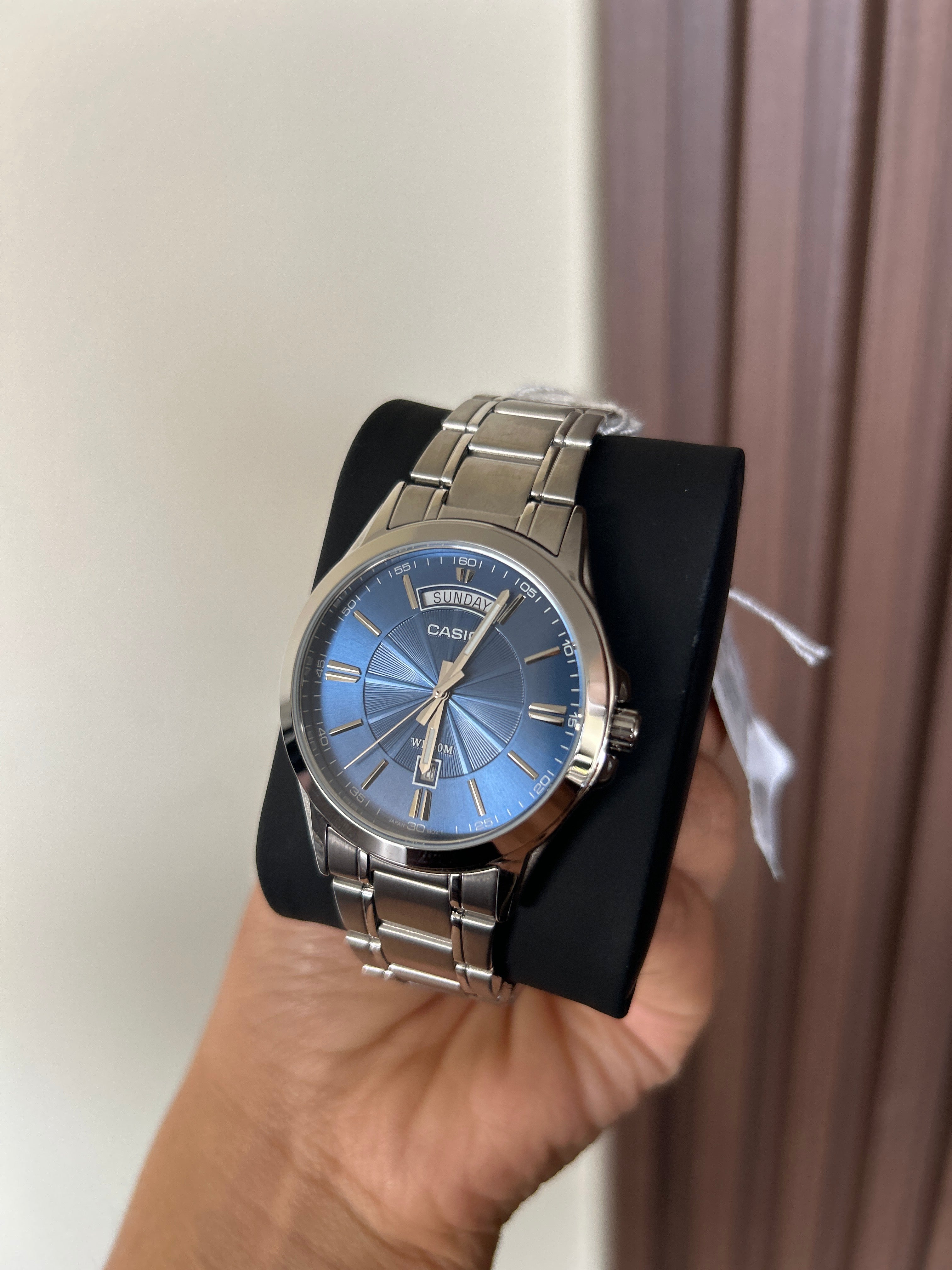 RELOJ CASIO HOMBRE 
MTP-1381D azul
