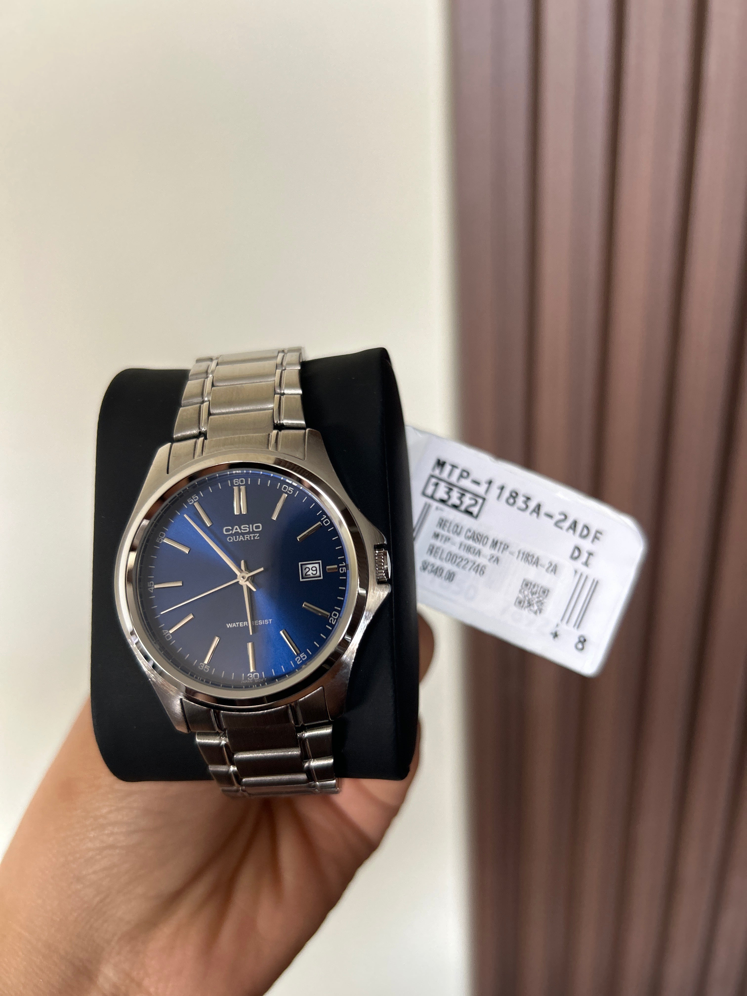RELOJ CASIO HOMBRE  MTP-1183A AZUL