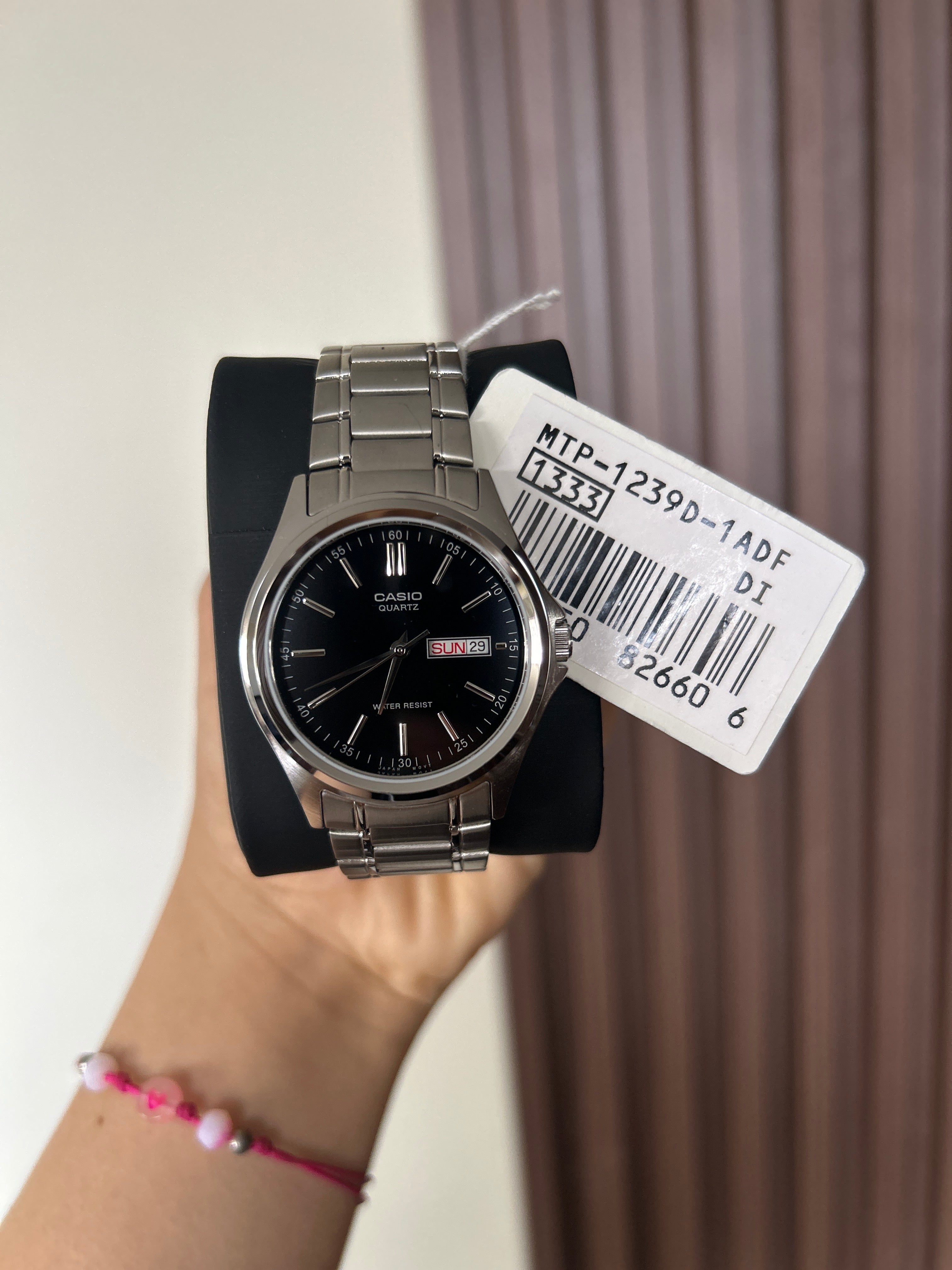 RELOJ CASIO HOMBRE 
MTP-1239D