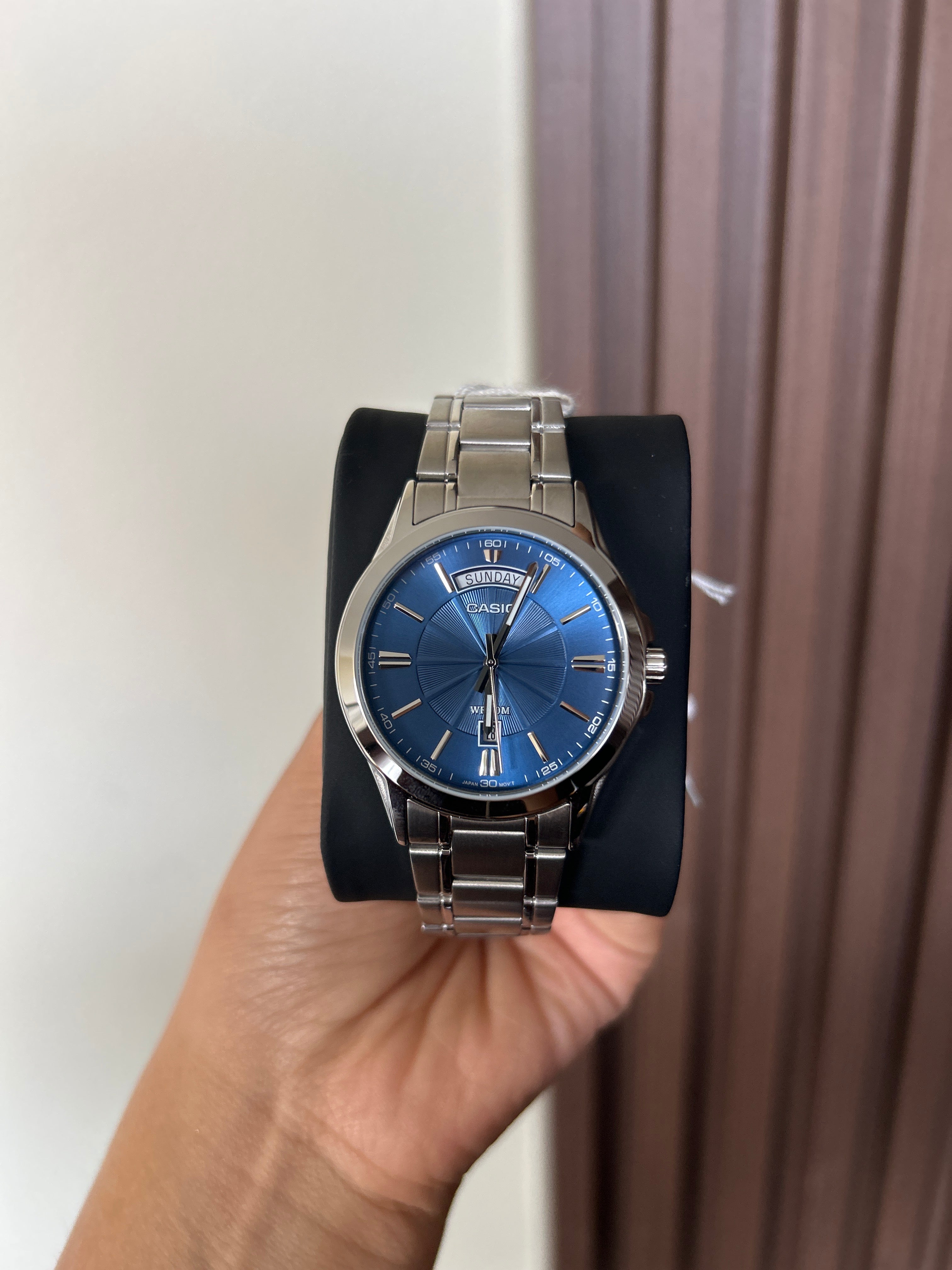 RELOJ CASIO HOMBRE 
MTP-1381D azul