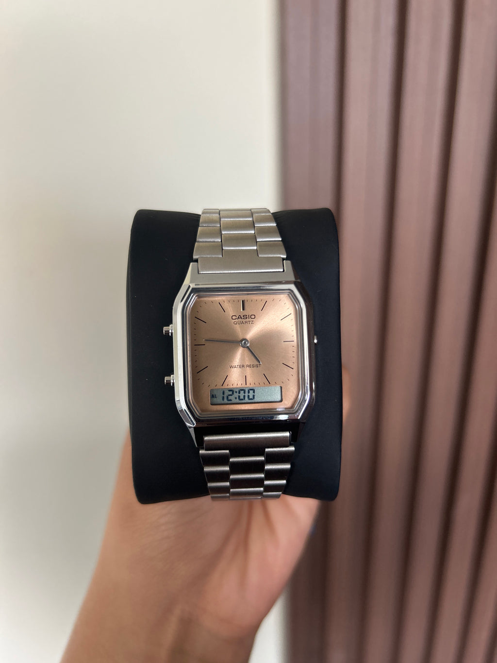 Casio Analógico digital AQ-230 naranja