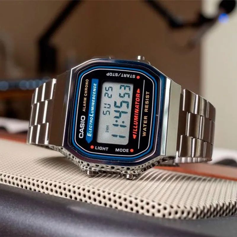 Reloj Casio Digital A168wa1 retro Vintage Alarma Local HOMBRE